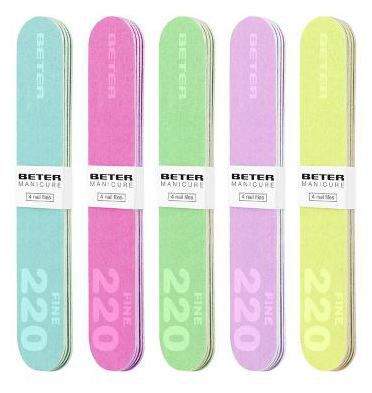 4 fibreglass nail files