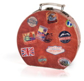 Redondo Madera Cosmetica Maletin