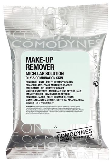Make-Up Remover Oily & Combination Skin 20 Towelettes