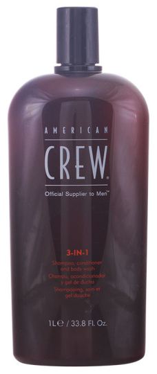 Crew 3 In 1 Shampoo, Conditioner & Body Wash 1000 ml
