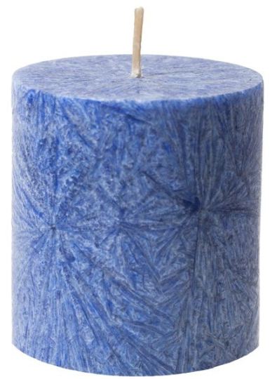 Small Pillar Candle Blue 11 hours