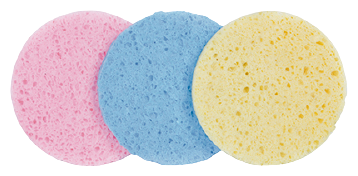 Make-up Remover Sponge Set 110 mm Circle Colors plus 3 units