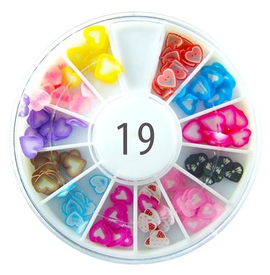 Wheel Nail Decoration Heart