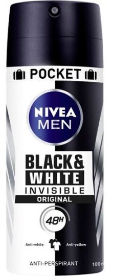 Black&White Invisible Deodorant Spray Men 100 ml Black&White Invisible Deodorant Spray Men 100 ml