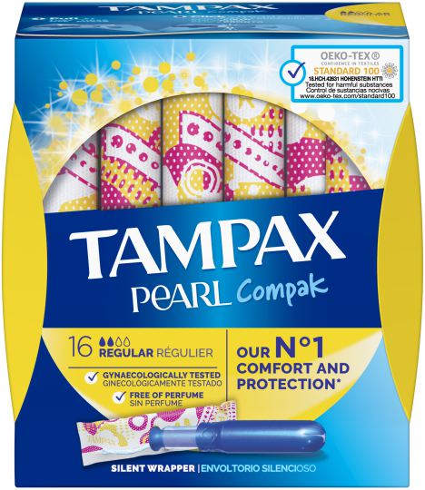 Pearl Regular Tampon 18 units Pearl Regular Tampon 18 units