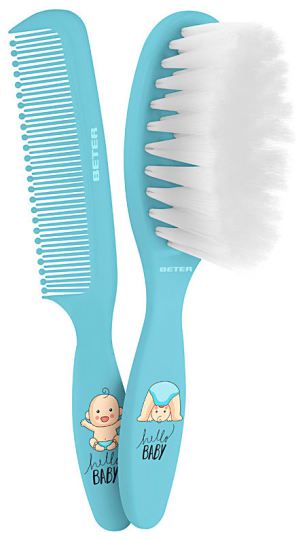 Brush & Comb for Baby Blue Set 2 pcs Brush & Comb for Baby Blue Set 2 pcs