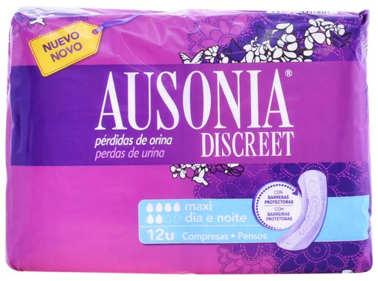 Compresses for Loss of Urine Discreet Maxi 12 units Compresses for Loss of Urine Discreet Maxi 12 units