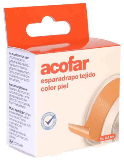 Skin Color Fabric Adhesive 5x2,5 cm Skin Color Fabric Adhesive 5x2,5 cm