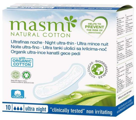 Ultrafine Night Pads with Wings 10 units Ultrafine Night Pads with Wings 10 units