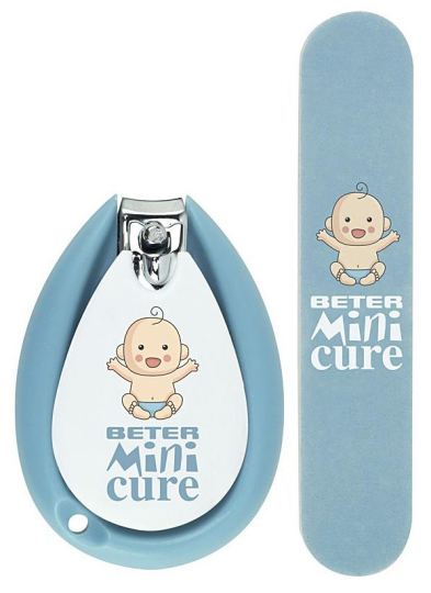 Mini Cure cuidado uñas Bebés azul 2 uds Mini Cure cuidado uñas Bebés azul 2 uds