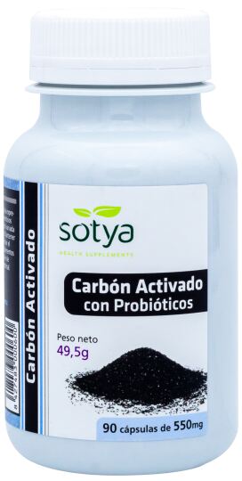Carbón Probiótico 550 mg 90 Cápsulas