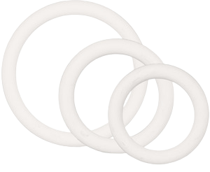 Rubber Ring White Set 3 pieces