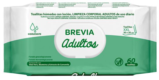 Wet Wipes Body Cleaning Adults 60 units